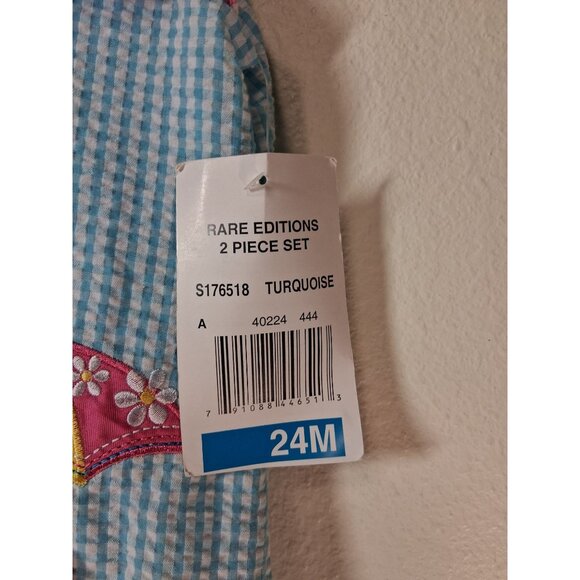 NWT Rare Editions Summer Dress with Diaper Cover Shorts Beach Vacation 24 Months - Picture 6 of 7